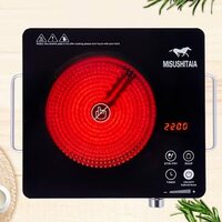 Portable Induction Cooktop | Portable Induction Stove Countertop Burner | Smart Touch Sensor | Electric Ceramic Cooker Glass Plate Cooktop | Timer Temperature Control | Smart Cooker Light Electronic