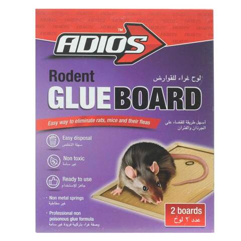 Adios Rodent Glue Board 2 Pieces