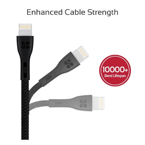 Promate Powerbeam 2A Ultra Fast Lightning Charging Cable
