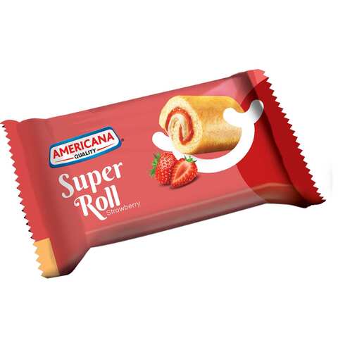 Americana Swiss Roll- Strawberry Super Roll 60g