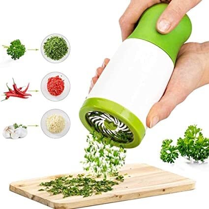 Herb Grinder，ShowTop Spice Mill Parsley Shredder Chopper Vegetable Cutter Garlic Coriander Spice Grinder Crusher Kitchen Accessories