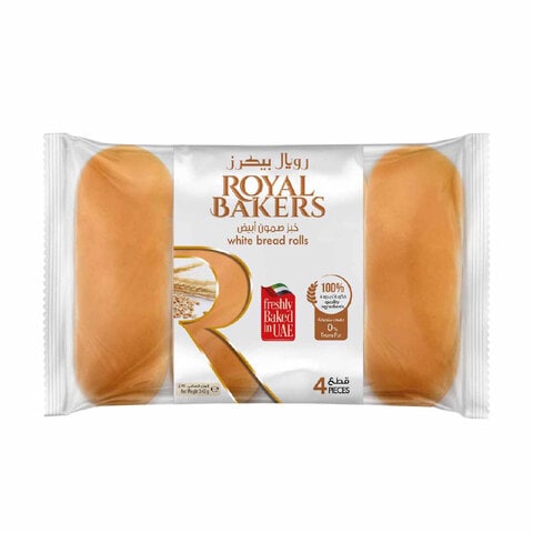 Royal Bakers Large White Bread Rolls 340g