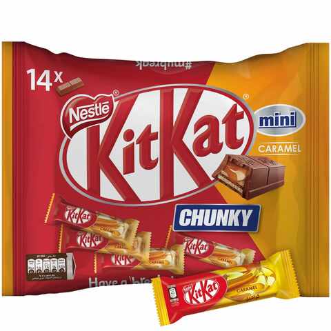 Nestle Kitkat Chunky Mini Caramel Chocolate Bar 250g