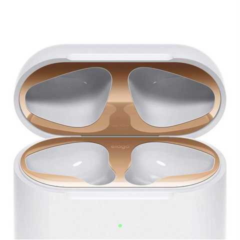 Elago - Dust Guard for 2nd Generation Apple Airpods (2 Sets) - Rose Gold