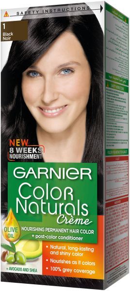 Buy Garnier Nourishing Permanent Hair Color With Conditioner Black 1 Online  - Shop Beauty & Personal Care on Carrefour Saudi Arabia