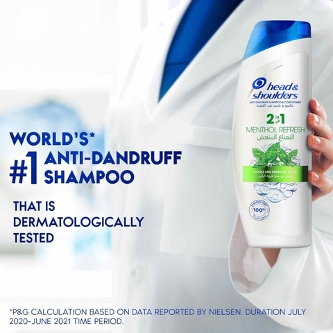 Head &amp; Shoulders 2in1 Menthol Refresh Anti-Dandruff Shampoo &amp; Conditioner for Itchy Scalp, 540 ml