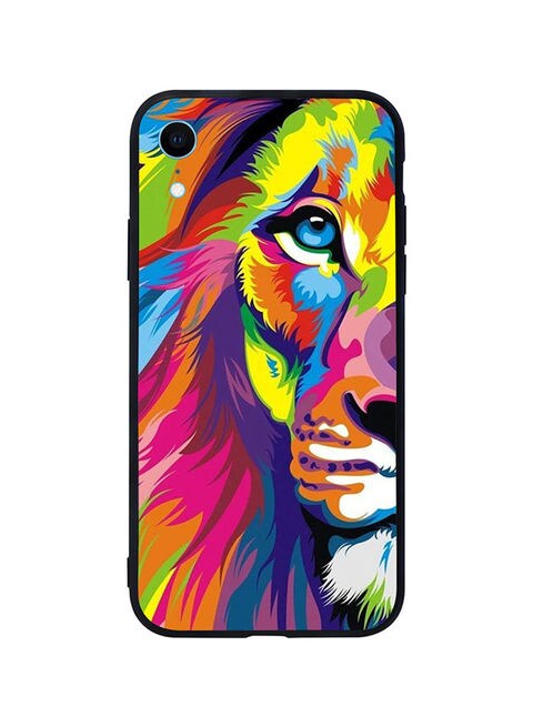 Theodor - Protective Case Cover For Apple iPhone XR Half Lion Art