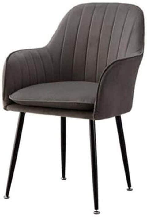 Chair Modern Soft Upholstered, Black High Back Vanity Chair