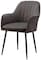 Chair Modern Soft Upholstered Leisure Chair With Black Legs For Living Dining Room Vanity Stool For Bedroom Dresser (Color : Gray)
