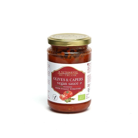 Probios il nutrimento bio organic olives &amp; capers vegan sauce with italian tomatose 280 g