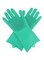 Marrkhor Pair Of Silicone Gloves, Green, 30X6X3Centimeter