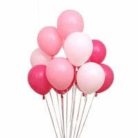 Party Time 50-Pieces 10inch Pastel Pink, Light Pink and Dark Pink Latex Balloons for Wedding, Bridal Shower, Baby Shower, Anniversary , Girl Birthday ,Unicorn Theme Party &amp; Birthday Party Decoration