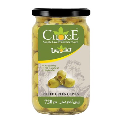 Buy Choice Olivia Pitted Green Olives - 720 Gram in Egypt