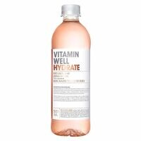 Vitamin Well Hydrate Rhubarb And Strawberry Drink 500ml