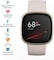 Fitbit Sense Smartwatch For Heart Health Stress Management &amp; Skin Temperature Trends Lunar White/Soft Gold Stainless Steel (FB512GLWT)