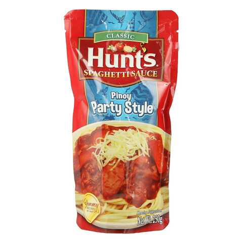 Buy Hunts Pinoy Party Style Spaghetti Sauce 250g Online Shop Food Cupboard On Carrefour Uae