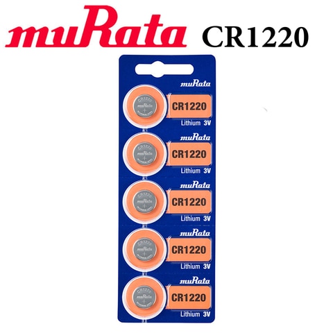 Buy Murata lithium battery CR1220 mini 3V - 5pcs. Botland
