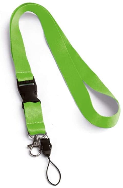 Other 20Mm Green Polyester Lanyard X 12 Pieces