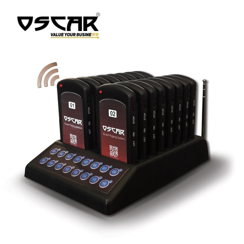 Buy OSCAR Restaurant Foodcourt Office Buzzer Pager Calling System OGP160 16  Tokens Alarms With LED Beep and Vibration Online - Shop Stationery & School  Supplies on Carrefour UAE