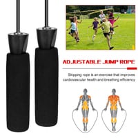 Generic-Adjustable Jump Rope Fitness Skipping Rope Soft Foam Handles Tangle-free for Exercise Workouts Speed Endurance Training