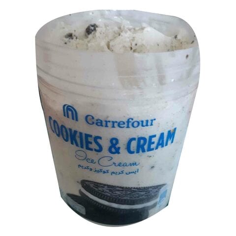 Buy Carrefour Ice Cream Cookies  Cream 500ml in UAE