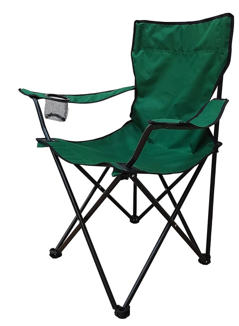 ALSAQER-Camping Chair/Picnic chair/Out Door Chair  Hand Support with Cup Holder with Carry Bag(Green)