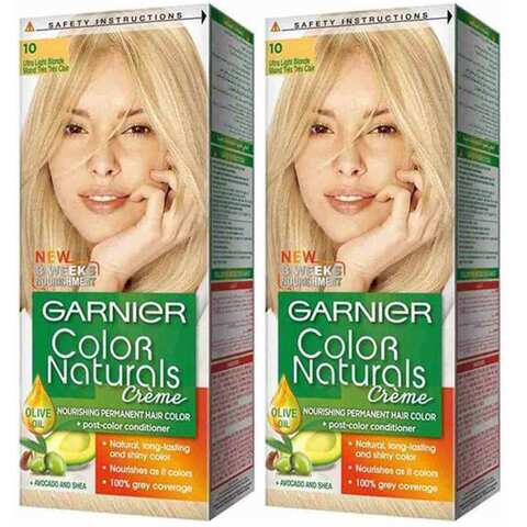 Buy Garnier Hair Color Natural Ultra Light Blonde  2 Pieces Online -  Shop Beauty & Personal Care on Carrefour Jordan