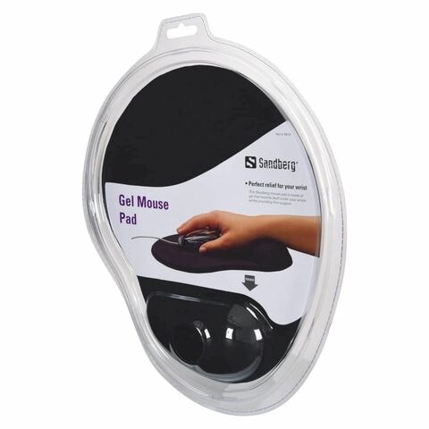 Sandberg Gel Mousepad With Wrist Rest Black