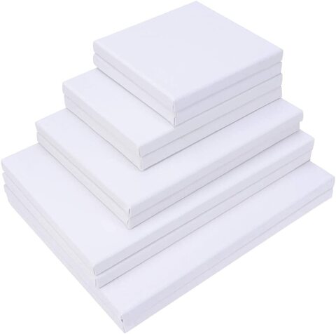 Buy Generic Stretched White Blank Canvas Artist Canvas Board Wood