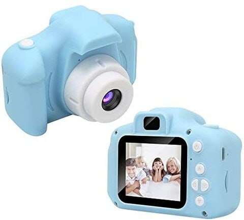 Generic Metermall Rechargeable Shockproof 8MP Digital Kids HD Video Mini Camera - Blue