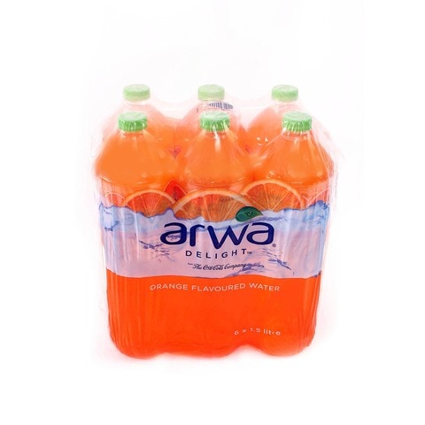 Arwa Delight Orange Flavored Water 1.5Lx6&#39;s