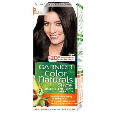 Buy Garnier Hair Color Natural Dark Brown  Online - Shop Beauty &  Personal Care on Carrefour Jordan