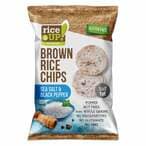Buy Rice Up Sea Salt And Black Pepper Brown Rice Chips 25g in Kuwait