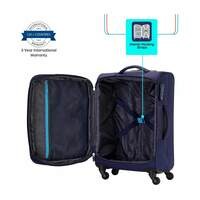 American Tourister Jamaica 4 Wheel Soft Casing Cabin Luggage Trolley 55cm Navy
