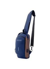 Parajohn Anti Theft Crossbody Sling Bag, Shoulder Backpack, Lightweight Chest Daypack With USB Charging Port - Blue