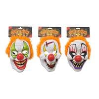 Chamdol Creepy Carnival Clown With Wig Mask Multicolour Pack of 3