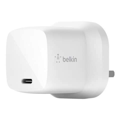 Belkin Boost Charge USB-C Wall Charger 30W White