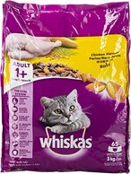 اشتري Whiskas Chicken, Dry Food Adult, 1+ years, 3kg في الامارات
