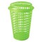 Ratan Capsule Laundry Basket With Lid Green