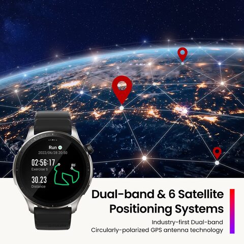 Amazfit GTR 4 Smart Watch 1.43-inch AMOLED Display   24/7 Health Management   Bluetooth Phone Calls   GPS   Music Storage - Brown