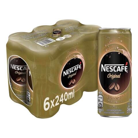 Nescafe Ready To Drink Original Chilled Coffee 240ml Pack of 6