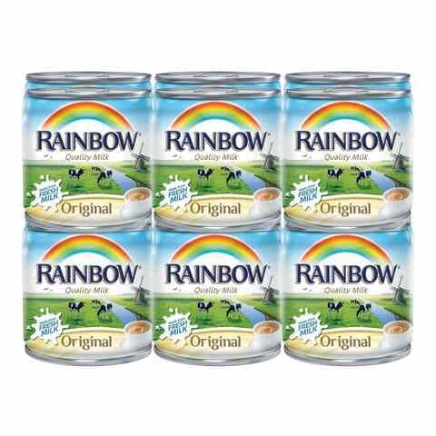 Rainbow Vitamin D Evaporated Milk 170g Pack of 12