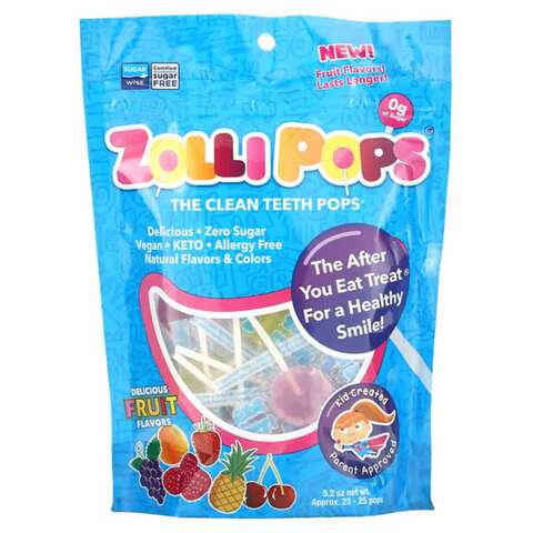 Zolli Pops Fruit Clean Teeth Drop Candies 87g