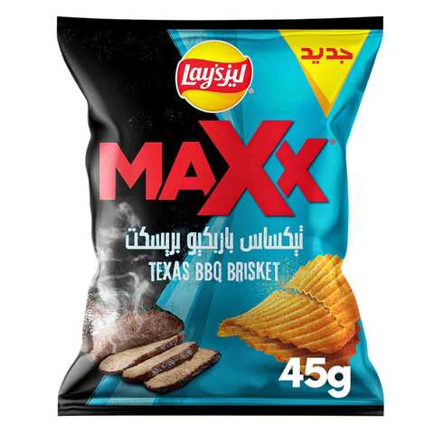 Lay&#39;s Maxx Texas BBQ Brisket Potato Chips 45g