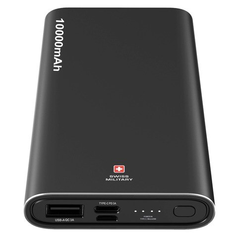 Swiss Military Chandoline Power Bank 10000mAh PB10K Black