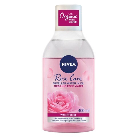 Nivea Rose Care Micellar Water Face Makeup Remover With Organic Rose Water 400ml