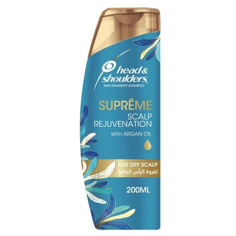 Head &amp; Shoulders Supreme Anti-Dandruff Shampoo With Argan Oil For Dry Scalp Rejuvenation 200ml