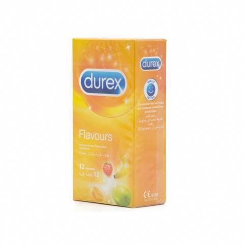 Durex coloured &amp; flavored 12 condoms