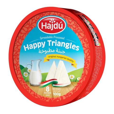 Hajdu Happy Triangles Spreadable Processed Cheese 100g