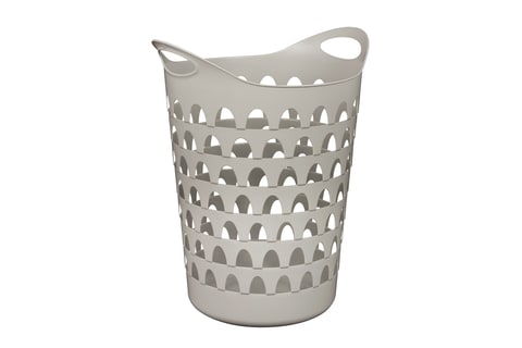 Strata, Tall Flexi Laundry Basket, Cool Grey Color, Made in UK